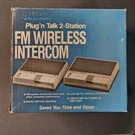 Vintage Plug'n Talk 2 Station Fm Wireless Intercom Set Brand New. Fixed Price $79.99.