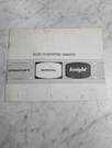 Allied Radio Knight Operators Service Manual KG-685 Color/pattern Generator 1966. Fixed Price $19.30.