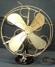Antique Electric 1900'S Oscillating Desk Fan Brass Cage And Blades 16". Fixed Price $749.99.