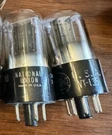 Match Pair Nos 12J5 Gt VT-135 Audio Tubes Black Plates Nu Label / Both Rca. Fixed Price $43.50.