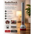 Vintage Radio Shack Tandy Corp Flashlight Grey Red 15.5 Inch Handheld. Fixed Price $24.99.