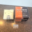 Vintage Monarch Meter VU-102C, Small Crack With Hardware. Fixed Price $19.99.