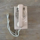 Western Electric Bell System Peach Beige Rotary Dial Wall Telephone. Fixed Price $39.95.