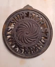 Vtg Antique Cast Iron Trivet Burner Plate Superior Stoves Ranges Spiral. Fixed Price $39.99.
