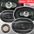 New 4X Pioneer 6"X9" 700 Watts 5-WAY Coaxial Speakers + 18 Gauge 100 Feets Wire. Fixed Price $229.00.