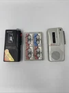 Sony M-430 Ge 3-5375A Cassette Voice Recorders And Tapes For Parts Only. Fixed Price $19.99.