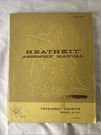 Heathkit Assembly Manual Frequency Counter IB-101 595-1278-04 1970 Pb. Fixed Price $22.95.