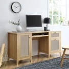 Modway Soma 63" Home Office Computer Desk In Oak. Fixed Price $540.25.