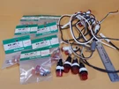 Vintage Archer And Other Neon Panel Indicator Lamps Large Lot. Fixed Price $30.00.