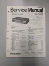 Technics SA-3036 Quartz Synthesizer Fm/am Stereo Receiver Service Manual D-5024. Fixed Price $54.95.
