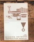 Jbl N500 LX4 N1200 N1400 Dividing Networks Owners / User Manual *original*. Fixed Price $24.97.