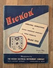 Hickok Operating Instructions Crystal Controlled Microvolt Signal Generator 191X. Fixed Price $9.95.