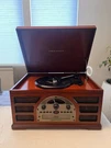 Crosley CR66 5-IN-1 Record Player Turntable, Cassette, Cd, Radio !. Fixed Price $200.00.