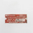 Riverside Montgomery Wards Air Compressor Emblem Badge. Fixed Price $24.99.
