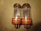 (2) Nos Testing Tungsol Tall Blackplate Getter 6SN7WGTA Audio Tubes. Fixed Price $100.00.