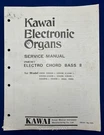 Original Kawai Electronic Organ Service Manual / Chord Bass Ii -- #1. Fixed Price $24.95.