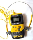 Vintage Sony Sport MDR-W10 Walkman Headphones Yellow And Srf M70 Radio Works. Fixed Price $24.80.