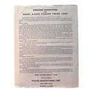 Vintage Model A-8290 Schauer Timing Light Operating Instructions Paper Only 1974. Fixed Price $10.65.