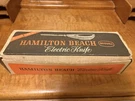 Vintage Hamilton Beach Scovill Electric Knife Model 275-1 Original Box Paperwork. Fixed Price $12.00.