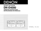 Denon DN-D4000 Cd Player Owners Manual. Fixed Price $22.24.