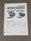 Pioneer Stereo Headphones SE-500/300 Service Manual D-3392. Fixed Price $54.95.
