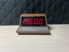 Timex Clock Company Digital Alarm Model 5209-5A Woodgrain Look Vintage 80S. Fixed Price $42.75.