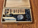 Vintage Complete Burgess Vibra-tool Leather Wood Engraving Storage Box. Fixed Price $59.99.