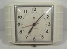 Vtg Seth Thomas Hitt Art Deco White Electric Wall Clock 1940S Tested 8-5/8" Long. Fixed Price $32.99.