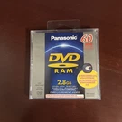 Panasonic Dvd-ram 60 Minute 2.8GB Double Sided Rewritable Blank Recording Untst. Fixed Price $15.00.