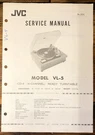 Jvc VL-5 Record Player / Turntable Service Manual *original*. Fixed Price $24.97.