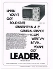 1973 Leader LBO511 Oscilloscope Radio Repair Test Equipment Vintage. Fixed Price $15.95.