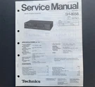 Technics SH-8058 Stereo Graphic Equalizer Original Service Manual 1988. Fixed Price $19.99.