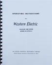 Western-electric KS-15750-L1 Manual 11X17 Schematic Calibration & Test Data CA-4. Fixed Price $25.00.
