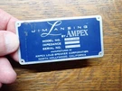 Original Jbl Jim Lansing Ampex High Frequency Horn Model 537-500 Nameplate Badge. Fixed Price $79.00.