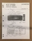 Kenwood KA-V7000 Amplifier Service Manual *original*. Fixed Price $14.97.