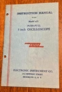 Eico Oscilloscope Inch, Model 425 Instruction Manual. Fixed Price $14.00.