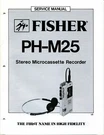 Vintage Fisher Service Manual Stereo Micro Cassette Recorder PH-M25. Fixed Price $35.00.