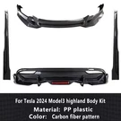 2024/26 Tesla Model 3 Aero Kit Accessories Front Lip Rear Diffuser Side Skirts. Fixed Price $500.00.