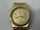 Vintage 1980S Seiko Quartz Chronograph Mens Watch Day Date Gold Tone 7A38-7289. Fixed Price $249.99.