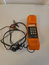 Vintage Metro Tel Corp Mt 911G Push Button Lineman Phone Orange Untested. Fixed Price $17.99.