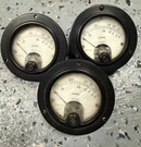 3X Lot 1940-50S Weston Electrical Instrument Co. Panel Ohm Meters Model 301. Fixed Price $49.00.