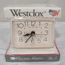 Westclox Vintage Alarm Clock Electric Model 22189 Bold Ii Usa Made White Sealed. Fixed Price $19.73.
