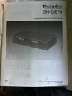 Technics SH-GE70 Stereo Graphic Equalizer Rare Exc. Fixed Price $500.00.