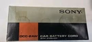 Vintage Sony Television Car Battery Cord DCC-2AW Fits 8-301W Stabilizer. Fixed Price $19.99.
