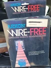 Vintage Arkon Wire-free Cordless Remote Headphone Set Nos. Fixed Price $22.00.