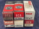 Vacuum Tubes Rca Collection Lot 6: EM84 6JH8 6EW7 6AU6A 6BE6 6X8 Set #14. Fixed Price $59.28.