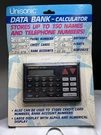 Vintage Unisonic Data Bank DP-1851 Electronic Organizer Calculator Sealed Nos. Fixed Price $19.99.