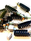 10 - Centralab 4PDT Push Switches W/button 12 Pin Position Latching Pc Mount. Fixed Price $6.00.