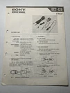 Sony DCC-129 Car Battery Cord Service Manual Original Oem. Fixed Price $24.99.