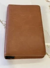 Vtg Rolodex Planner Brown Leather R0320 Calendar Address Tabs Pockets 1996 7.5". Fixed Price $27.75.